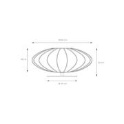 Corina bordlampe, sort, Ø 40 cm, E27