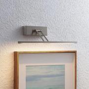 Lucande Thibaud LED-gallerilampe, nikkel, 35,4 cm