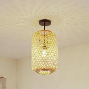 Lucande loftlampe Jorick, 1 lyskilde, Ø 24,5 cm, bambus