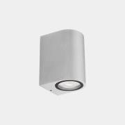 LEDS-C4 Udendørs LED-væglampe Eko Single, hvid, bredde 7 cm, aluminium