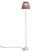 Bover LED-gulvlampe Atticus 114, naturhvid/beige, stikprop