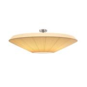 Bover loftlampe Siam 120, højde 36 cm, nikkel/cremefarvet