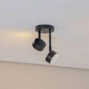 Loftspot Nemo, 21 cm, 2 lyskilder, sort, bevægelig, GX53