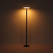 LED-gulvlampe 36508, sort, aluminium, CCT, IP54