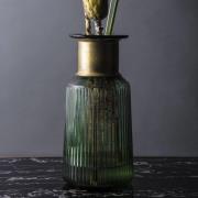 KARE Barfly-vase, grøn, glas, højde 30 cm, mundblæst