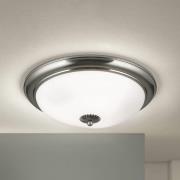 Empire loftlampe, Ø 48 cm, mat nikkel, mat opalglas