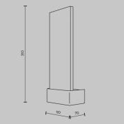 Maytoni LED-væglampe Ornate, krom/klar, højde 31 cm, glas