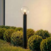 Lindby vejlampe Dangan, sort/klar, højde 90 cm, glas