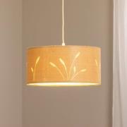 Boho Auris hængelampe, beige, Ø 40 cm, tekstil