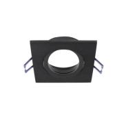 Samsola forsænket loftlampe, sort, 9 x 9 cm, metal