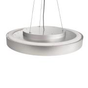 Menkar LED-hængelampe, sølvfarvet, Ø 80 cm, CCT, op/ned