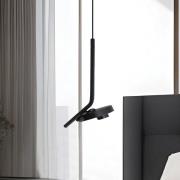 LED-hængelampe Factory, sort, Ø 15 cm, metal