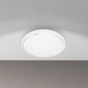 LED-loftlampe Star, hvid, stjernedekoration, CCT, dæmpbar