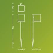 Philips LED-lampe med jordspyd Virona, sort, IP44