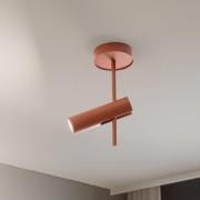 Loftspot Leda 1, teglrød, 1 lyskilde, højde 34 cm