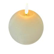 STERNTALER LED-vokslys, hvid, højde 11 cm, kugle, batteri