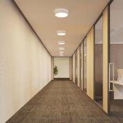 Arcchio LED-loftlampe Vanida, hvid, Ø 40 cm, op/ned