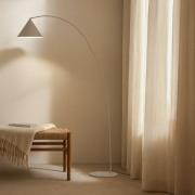 Lindby buelampe Triangolo, beige, højde 195 cm, metal, E27