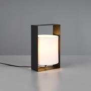 Bordlampe Pail, sort mat, metal, højde 27 cm