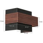 LED-væglampe Muro 3368, trælook, op/ned, G9, 2.700 K