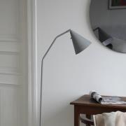 Markslöjd LED-gulvlampe Funil, grå, metal, dæmpbar