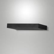 LED-væglampe Guia, sort, metal, 24 cm bred
