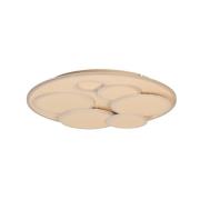 LED-loftlampe Dots, sandfarvet, Ø 50 cm, metal/akryl, CCT