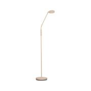 LED-gulvlampe Sorento, højde 138 cm, sandfarvet, metal, CCT