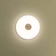 Northern LED-væglampe Glint, Ø 36 cm, glas, opal hvid