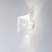 Væglampe Spiral, hvid, metal, G9, 29 cm høj