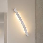 Lindby LED-væglampe Alvon, sølv, højde 50 cm, metal