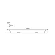 OSRAM LED-lysliste VALUE BATTEN, 123 cm, metal, 4.000 K