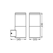 OSRAM udendørs væglampe ENDURA CLASSIC EBRO, mørkegrå, IP44