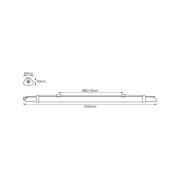OSRAM LED-vådrumslampe SUBMARINE SLIM VALUE, 125 cm, IP65