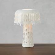 Bordlampe Verbera, hvid, højde 38 cm, metal