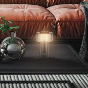 LED-bordlampe Brilo unplugged Gila, guld/sort 21 cm