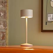 LED-bordlampe Veluna, beige, 3-pak, 25 cm, IP44