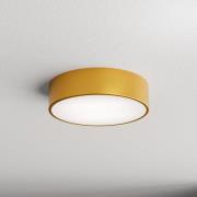 Loftlampe Cleo 300, guld, sensor, IP54, Ø 30 cm, metal
