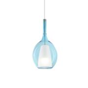 Ideal Lux pendellampe Kalique 2, blå, Ø 18 cm, plast