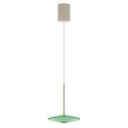 LOOM DESIGN LED-pendellampe Solene, grøn, glas, Ø 20 cm