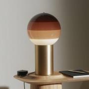 MARSET bordlampe Dipping Light, højde 22 cm, brun/messing