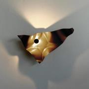 Knikerboker LED-væglampe Zona d'ombra, kaffebrun, 79 cm