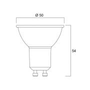 Sylvania LED-reflektorpære GU10 4W 3.000K 36° 345 lm glas