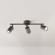 Vano LED-loftspot, sort, 3 lyskilder, langt