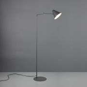Gulvlampe Cosima, antracit, højde 126 cm, metal