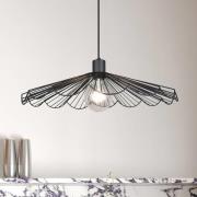 Pendellampe Margarita, Ø 50 cm, sort, E27, metal