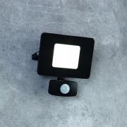 Faedo 3 udendørs LED-spot med sensor, sort, 20 W