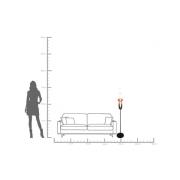 KARE Gulvlampe Sugar, flerfarvet, glas, 150 cm, G9