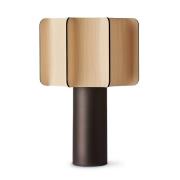 LZF bordlampe Kactos, bøg/sort, højde 52 cm