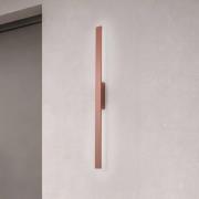 LED-væglampe Demi M, teglrød, aluminium, højde 100 cm, IP54